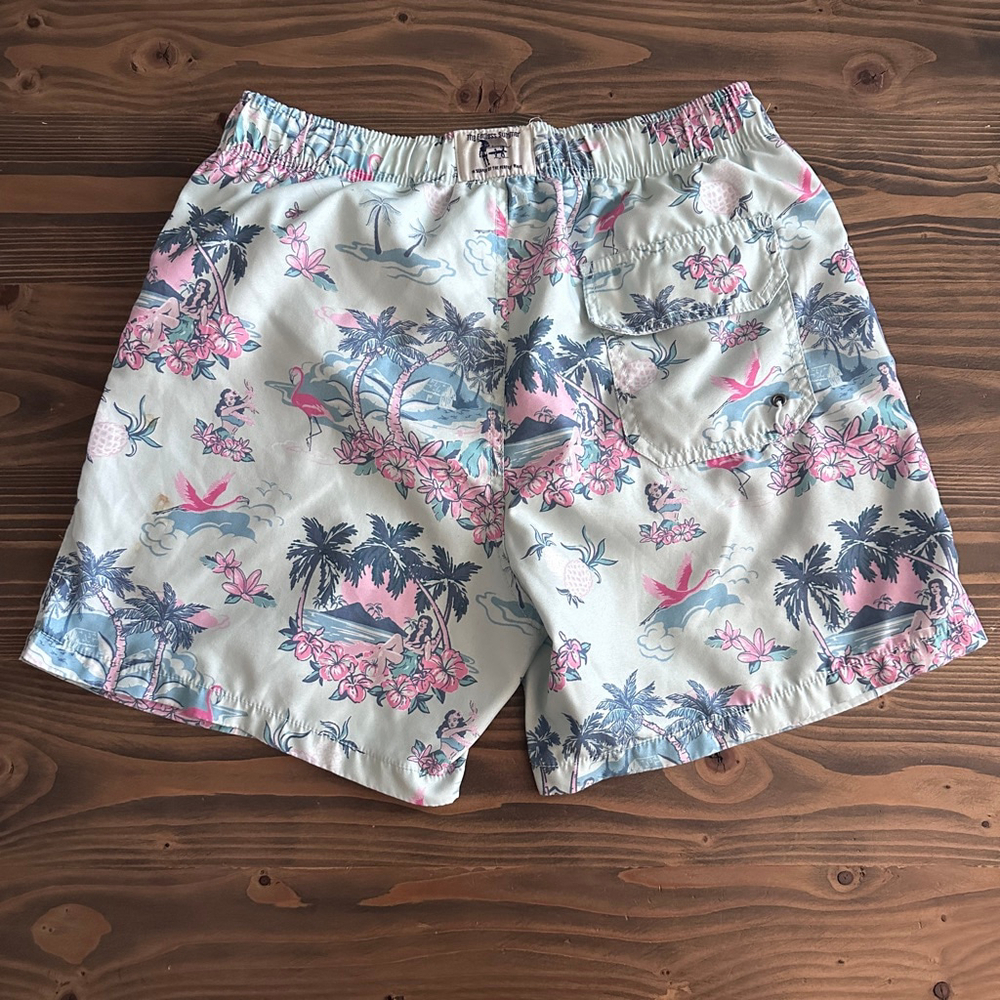 The Endless Summer Swim Trunks S Tropical Print - Picture 4 of 9
